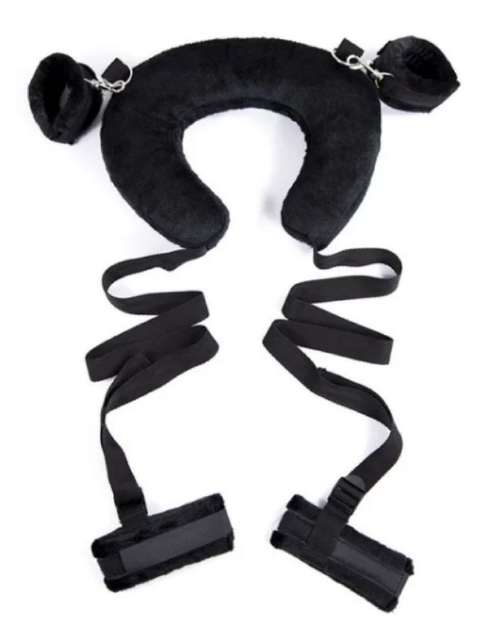 Yastıklı El Ayak Bağlama Seti Siyah