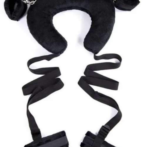 Yastıklı El Ayak Bağlama Seti Siyah