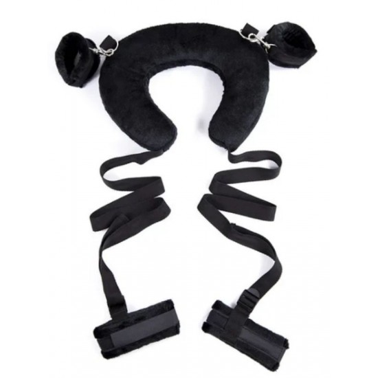 Yastıklı El Ayak Bağlama Seti Siyah