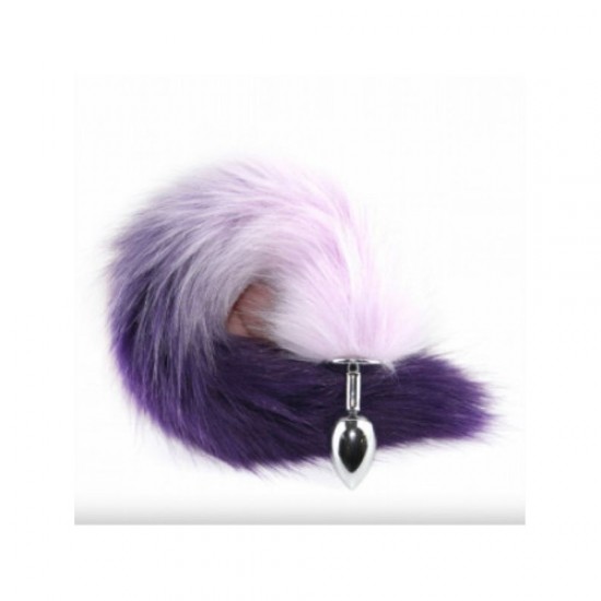 Anal Plug Tilki Kuyruğu Mor Anal Plug Tilki Kuyruğu Mor
