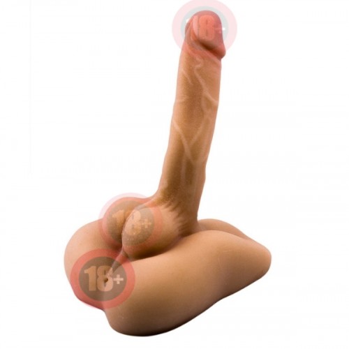 Ultra Gerçekçi Büyük Penisli Anal ve Dildo Özellikli Yarım Vücut Mastürbatör