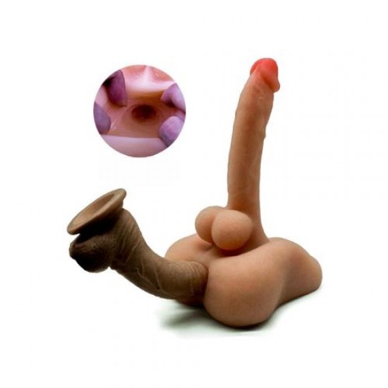 Ultra Gerçekçi Büyük Penisli Anal ve Dildo Özellikli Yarım Vücut Mastürbatör Ultra Gerçekçi Büyük Penisli Anal ve Dildo Özellikli Yarım Vücut Mastürbatör