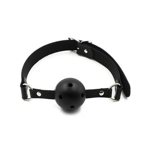 Delikli Ağız Topu - Siyah