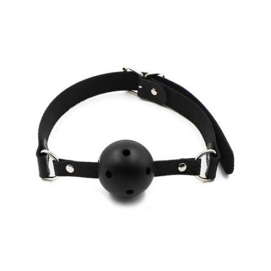 Delikli Ağız Topu - Siyah