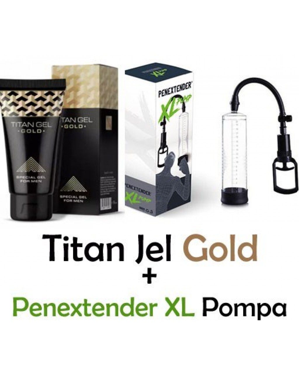 Titan Jel Gold ve Penextender XL Penis Pompası