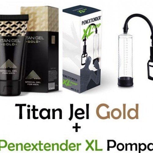 Titan Jel Gold ve Penextender XL Penis Pompası