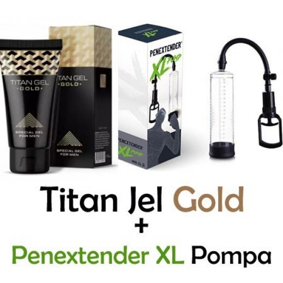 Titan Jel Gold ve Penextender XL Penis Pompası