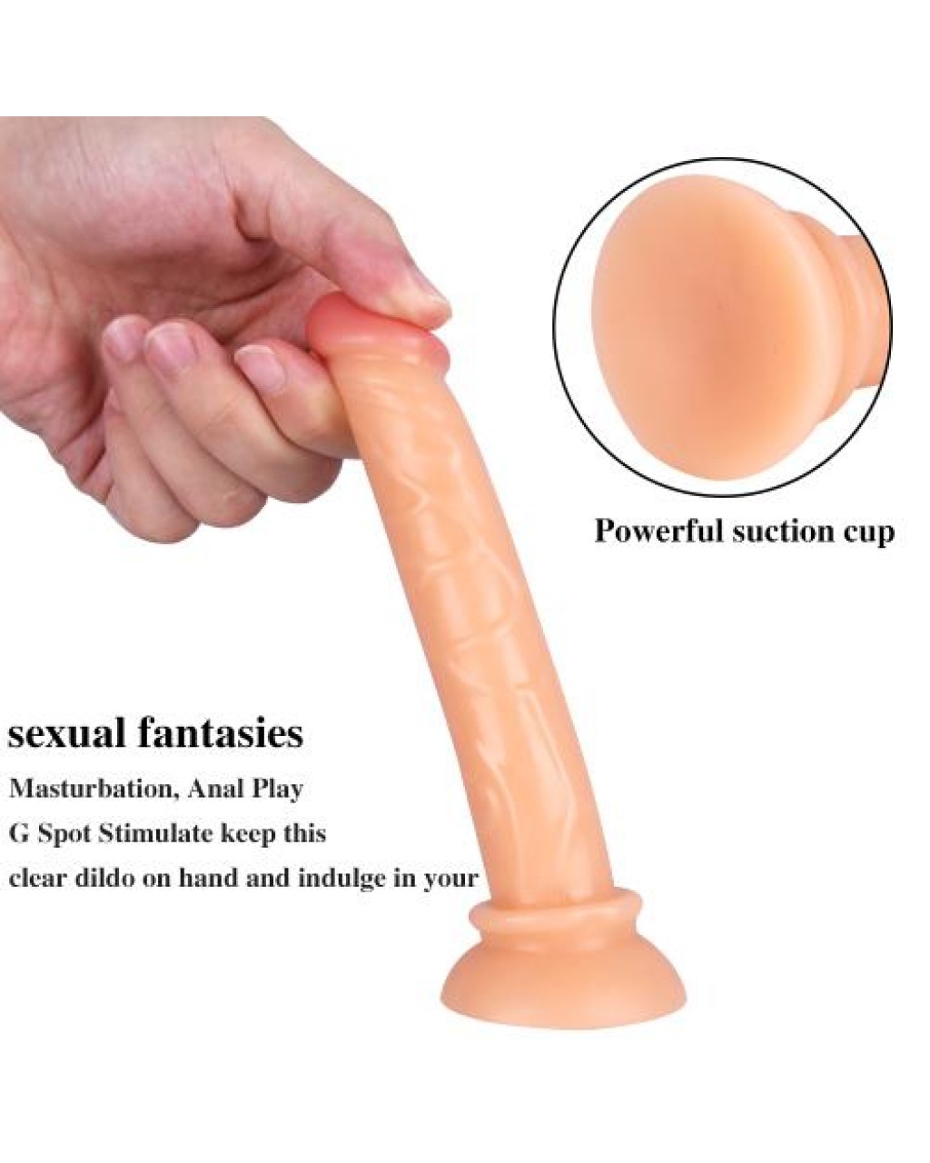 15CM Testissiz Gerçekçi Anal Dildo