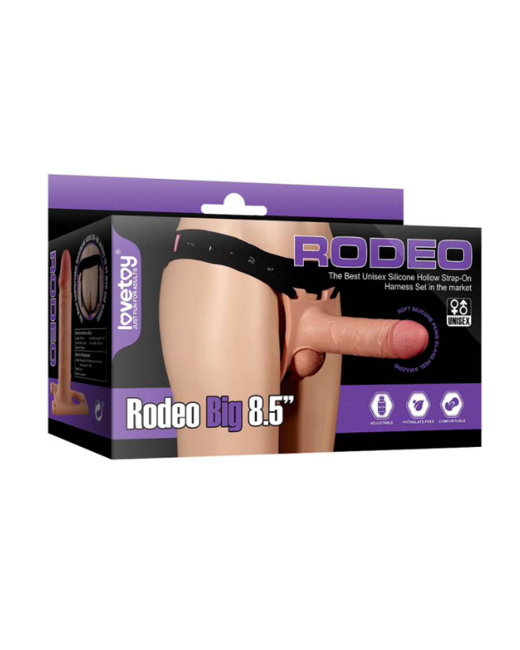 Censan Ingen Rodeo Hollow Big Strapon Set 8.5 inç