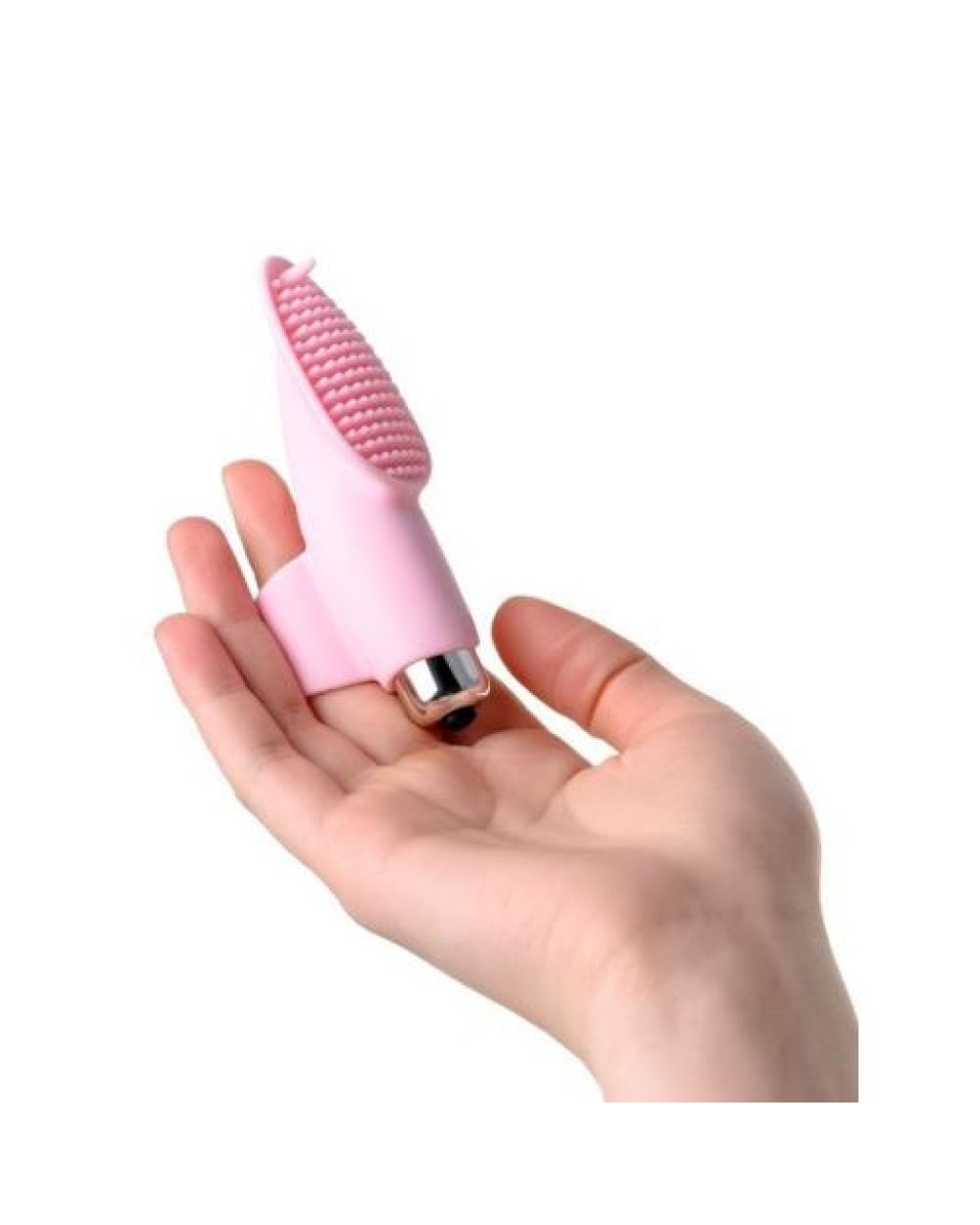 Jos Twity Parmak Vibratör silikon pembe 10,2 cm