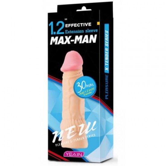 30mm Dibi Kalın Dolgulu Penis Kılıfı