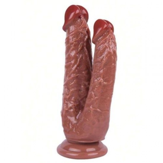 Noctis 19cm Kahverengi Çiftli Dildo Noctis 19cm Kahverengi Çiftli Dildo