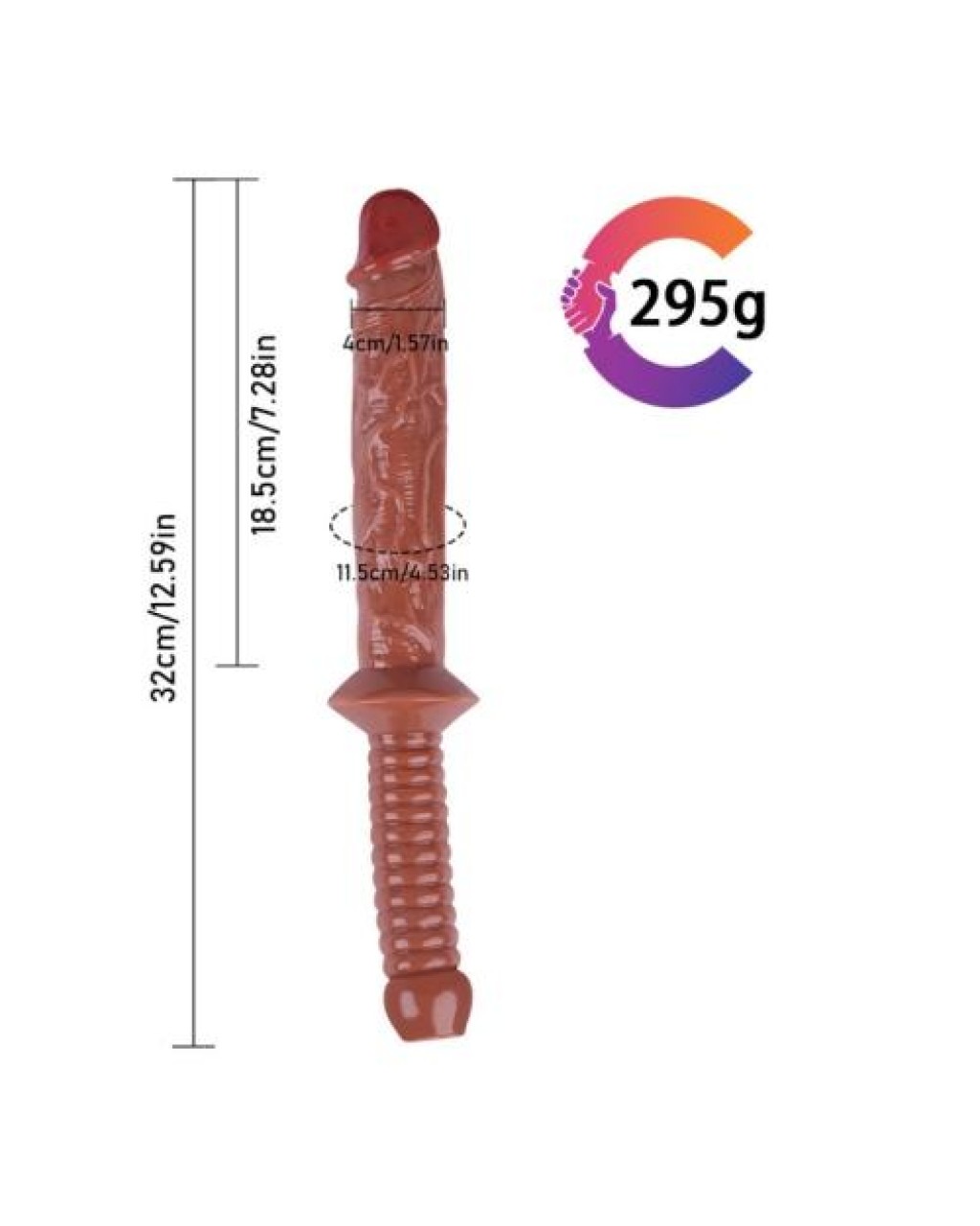Noctis 32cm Kahverengi Realistik Kılıç Dildo Noctis 32cm Kahverengi Realistik Kılıç Dildo