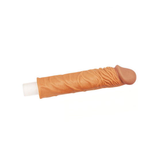 Censan Add 2" Pleasure X Tender Penis Sleeve Brown