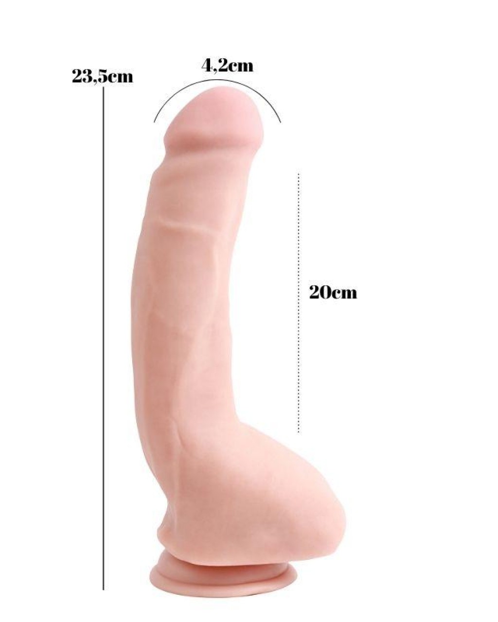 Carnal Pleasure 23.5cm Kıkırdaklı Gerçekçi Dildo