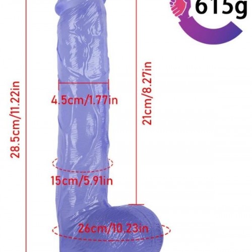 Noctis 28cm Mavi Realistik Dildo