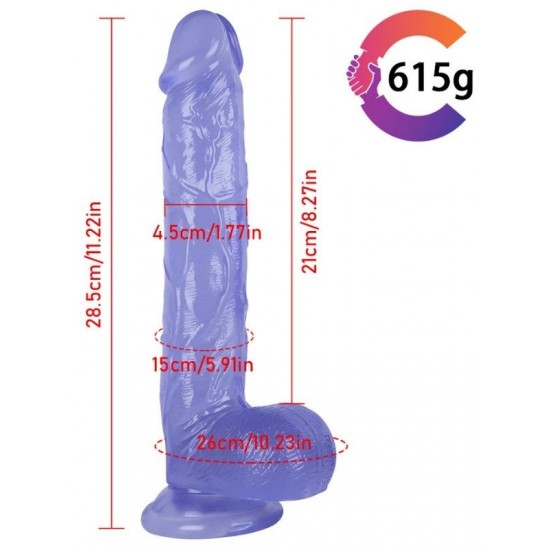 Noctis 28cm Mavi Realistik Dildo