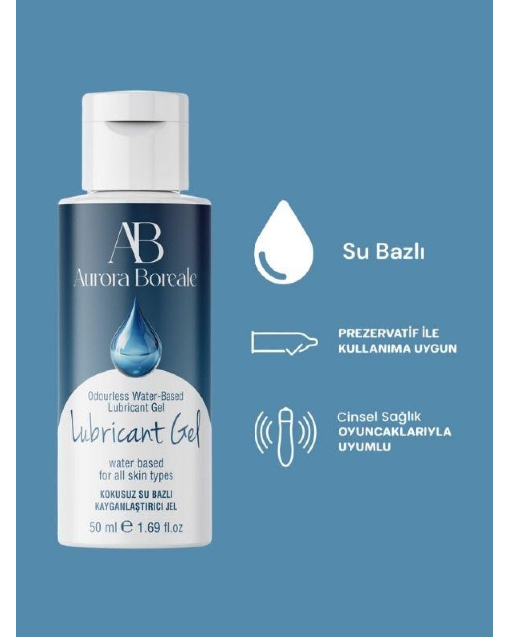 Aurora Boreale Sade Su Bazlı Kayganlaştırıcı Jel 50ML