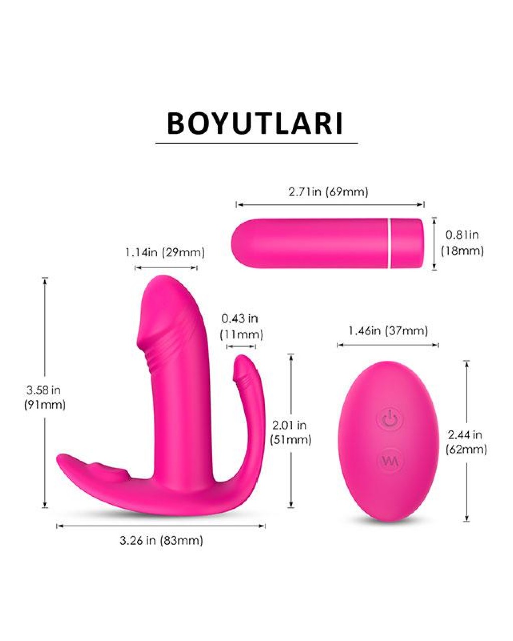 Didi Kumandalı Şarjlı İç Çamaşır Vibratörü