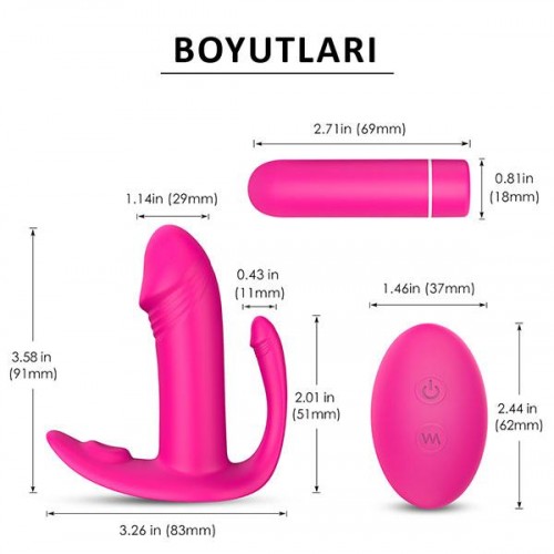 Didi Kumandalı Şarjlı İç Çamaşır Vibratörü