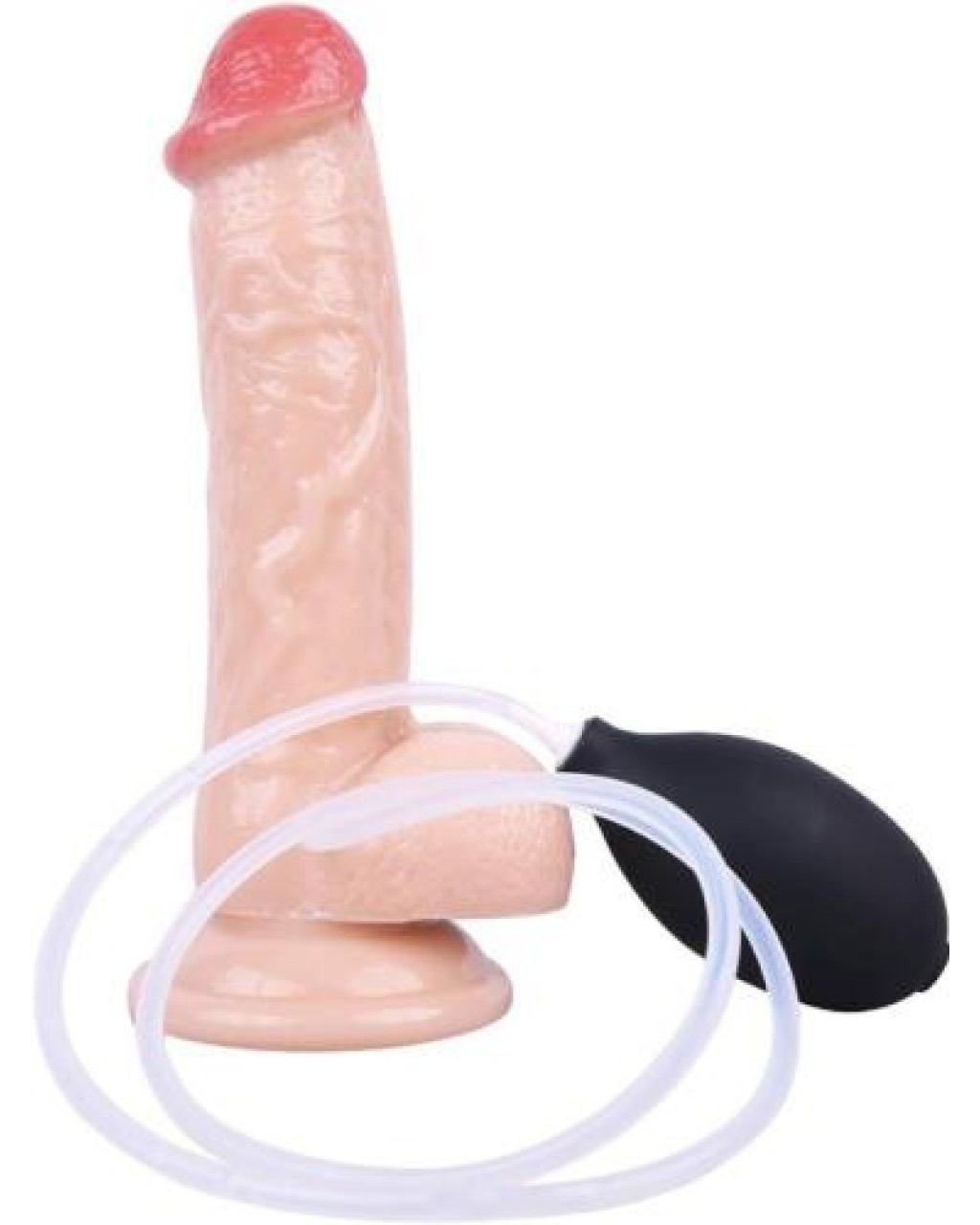 Su Fışkırtma Fonksiyonlu Gerçekçi Vantuzlu Dildo