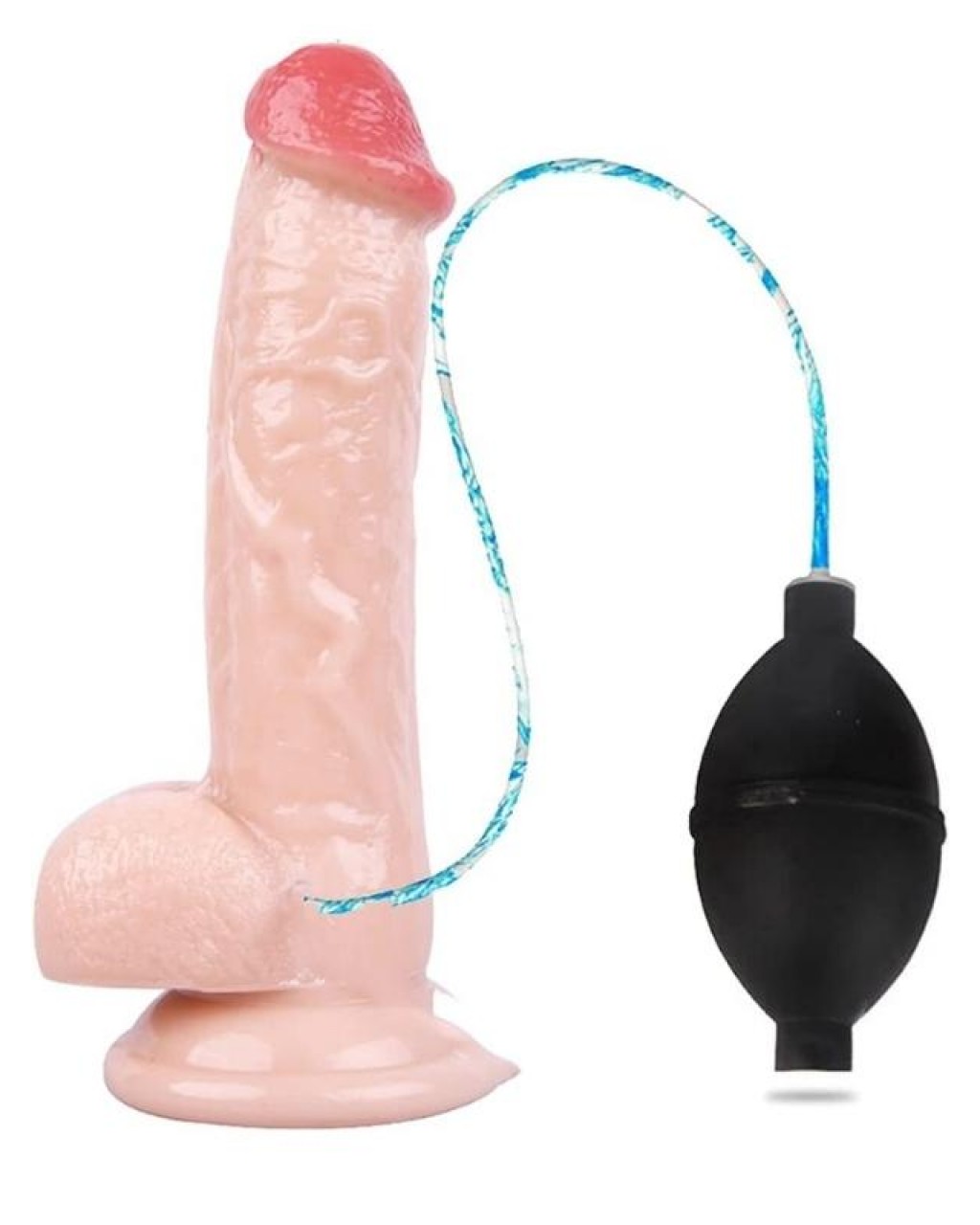 Su Fışkırtma Fonksiyonlu Gerçekçi Vantuzlu Dildo