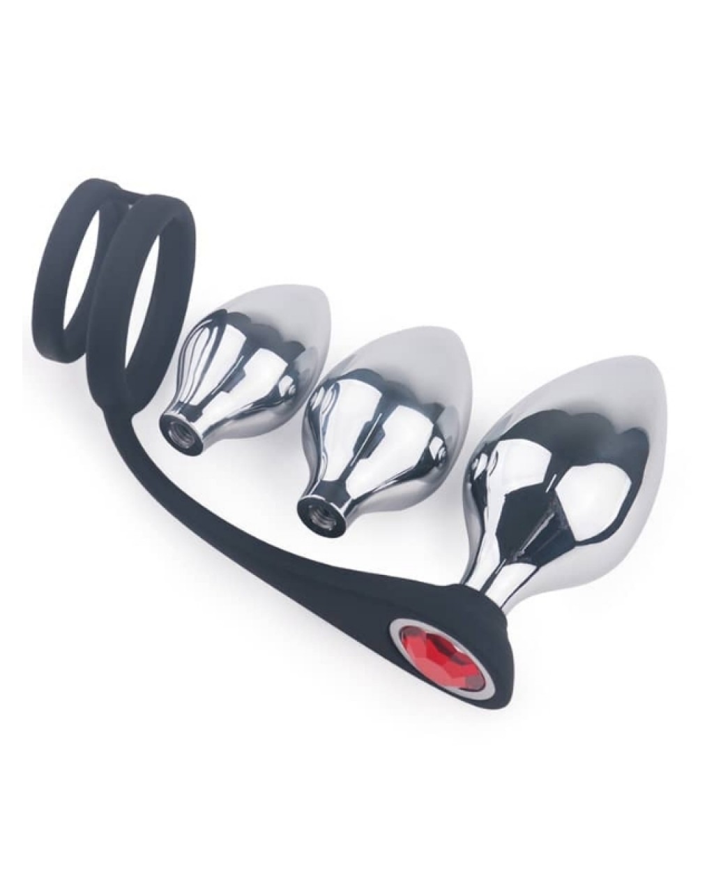 S-Hande Metal Anal Plug Seti ve Penis Halkası