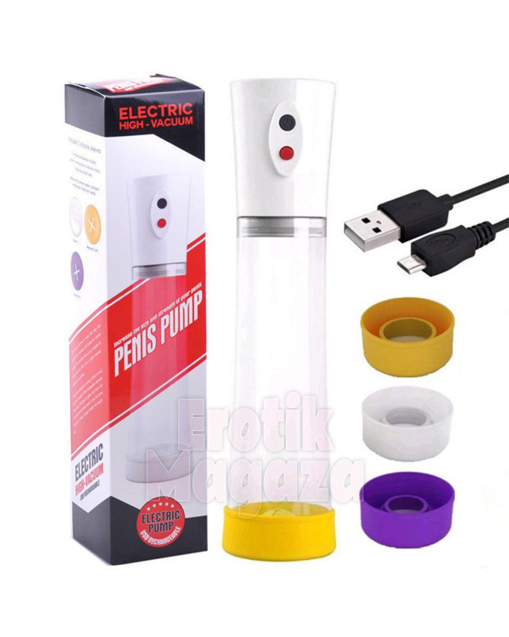 Tam Otomatik USB Şarjlı Penis Pompası