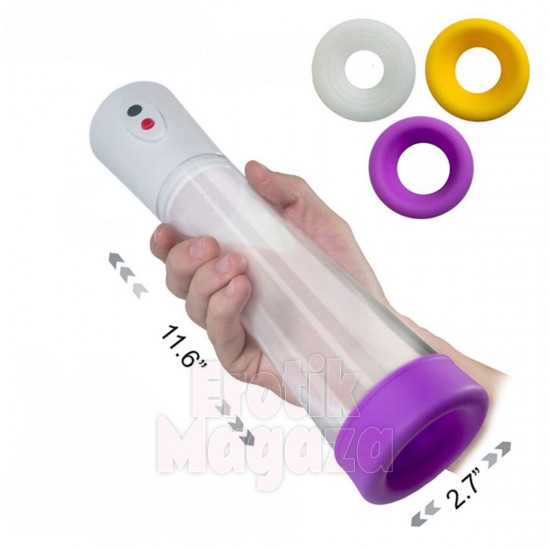 Tam Otomatik USB Şarjlı Penis Pompası