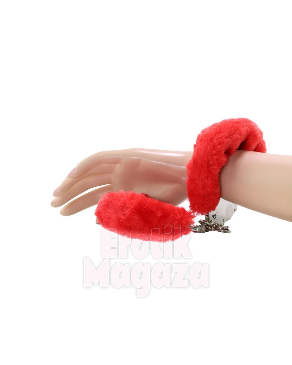 Kırmızı Peluş Kelepçe