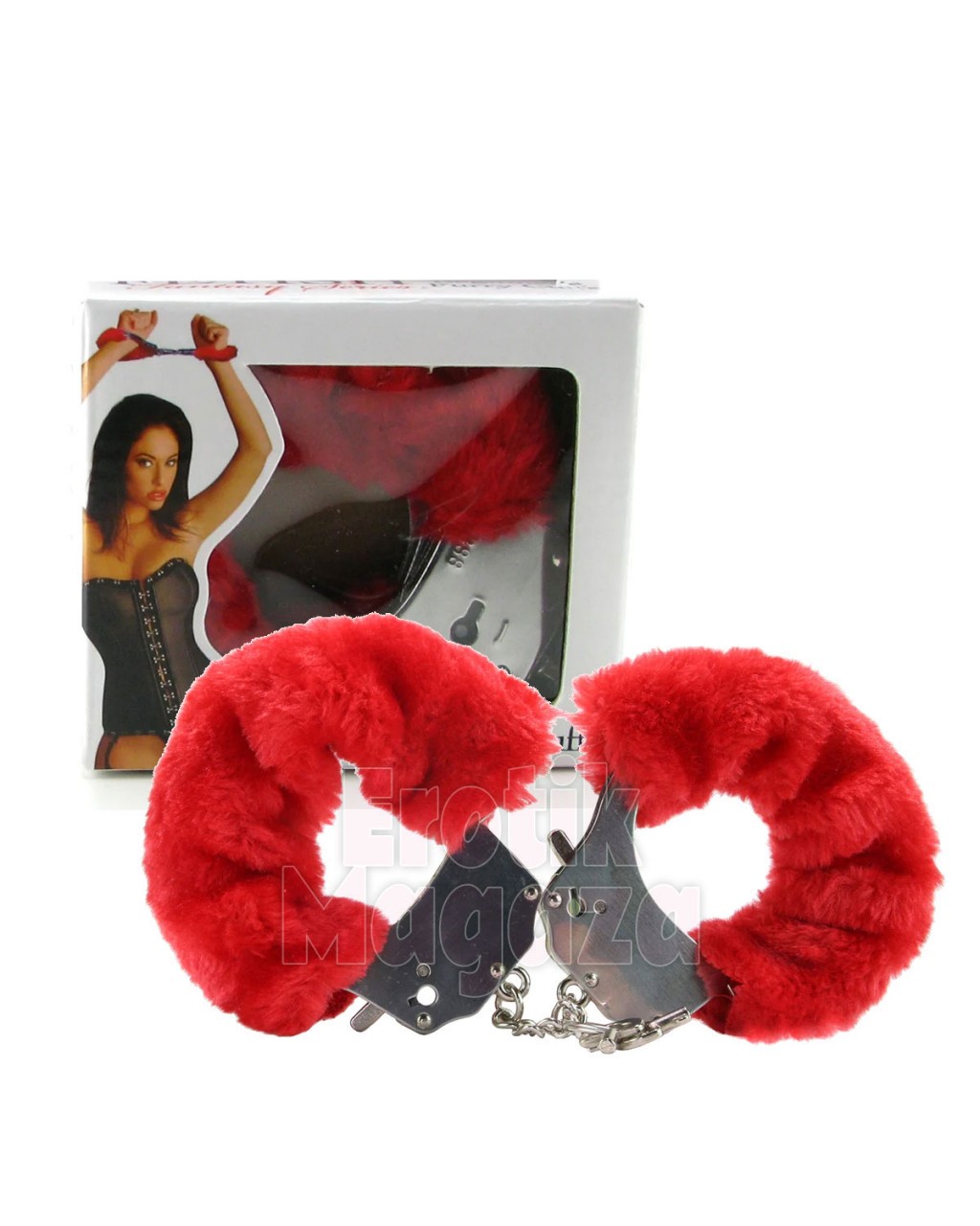 Kırmızı Peluş Kelepçe