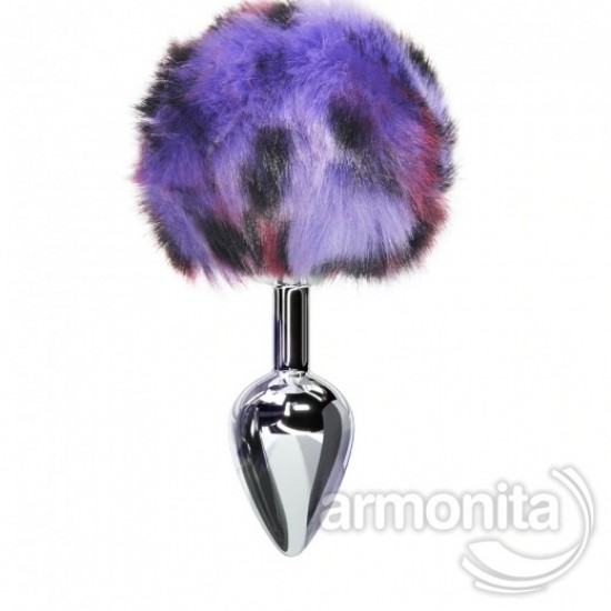 Tavşan Kuyruklu Gümüş Metal Anal Tapa Small